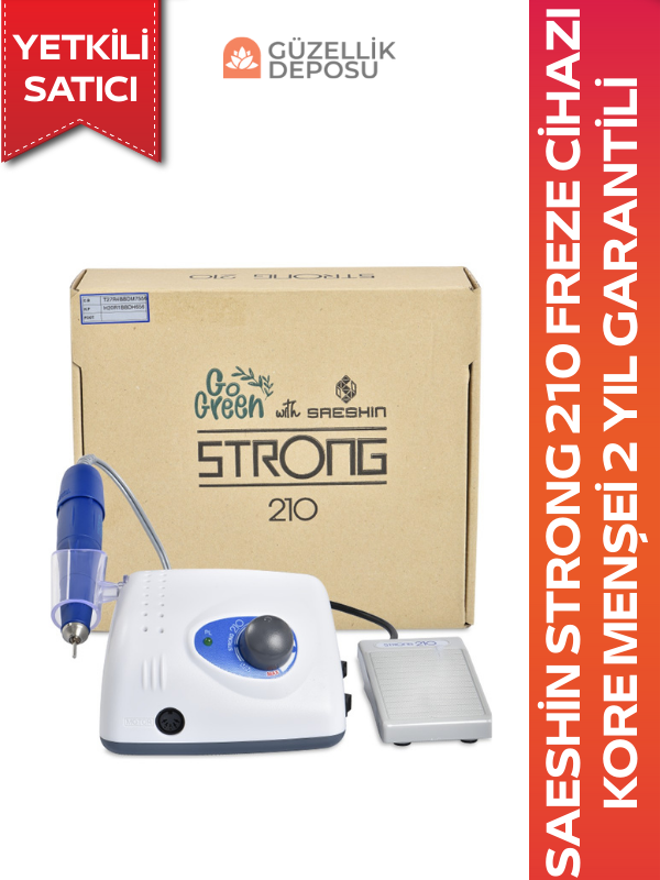 Strong 210 Elektirikli Freze Tırnak Törpü Makinesi (Yetkili Satıcı) 2 Yıl Garantili Freze Cihazı