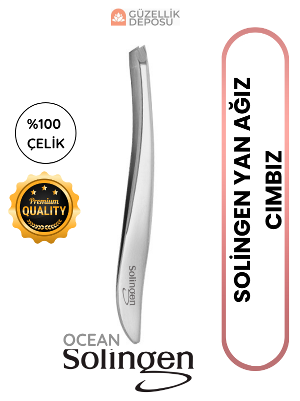 Solingen Paslanmaz Çelik Yan Ağız Kaş Cımbızı