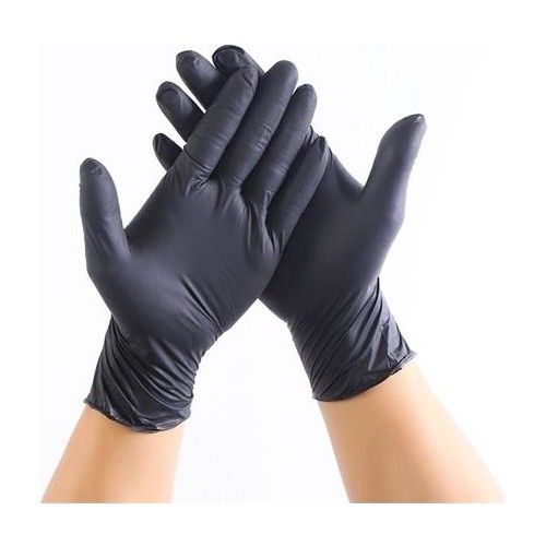 Mumu Siyah Nitril Eldiven M Beden 100'lü Paket