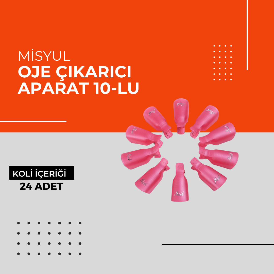 (Toptan) Oje Çıkarıcı Aparat 10-lu 1 Koli (24 Adet)