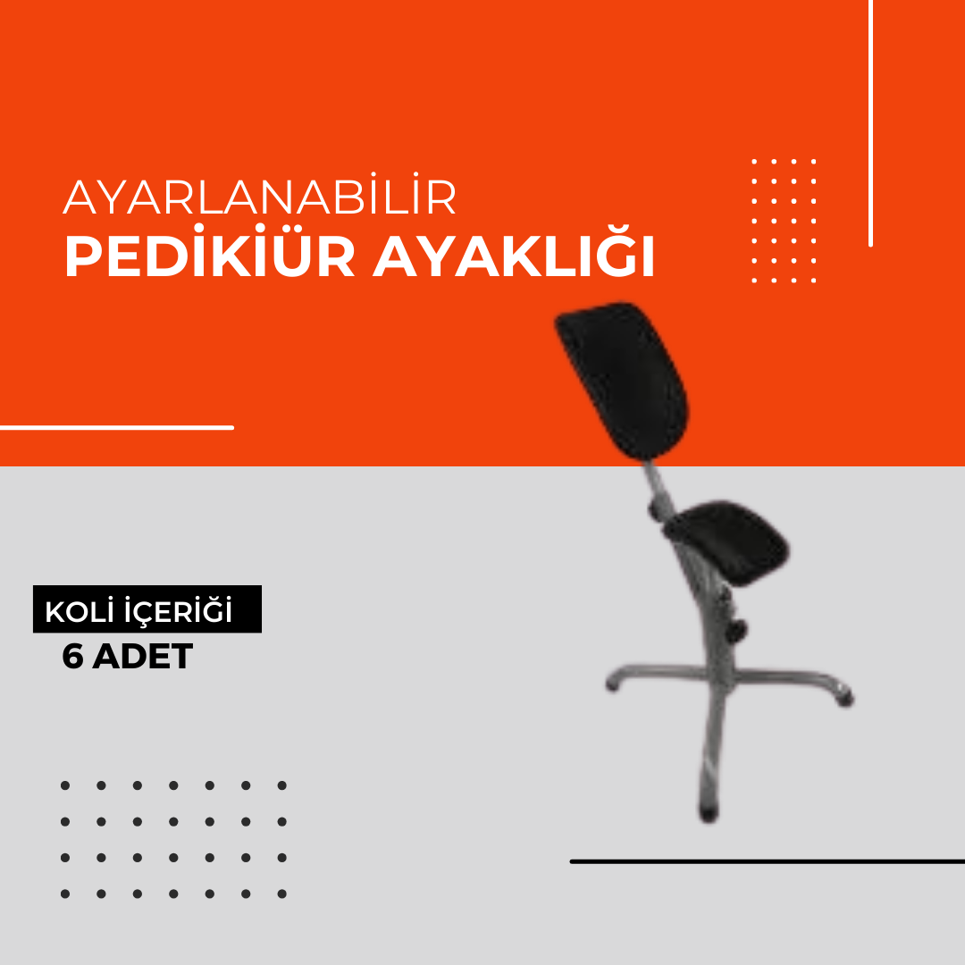(Toptan) Ayarlanabilir Pedikür Ayaklığı 1 Koli (6 Adet)