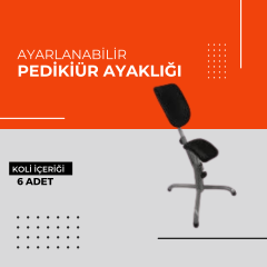 (Toptan) Ayarlanabilir Pedikür Ayaklığı 1 Koli (6 Adet)