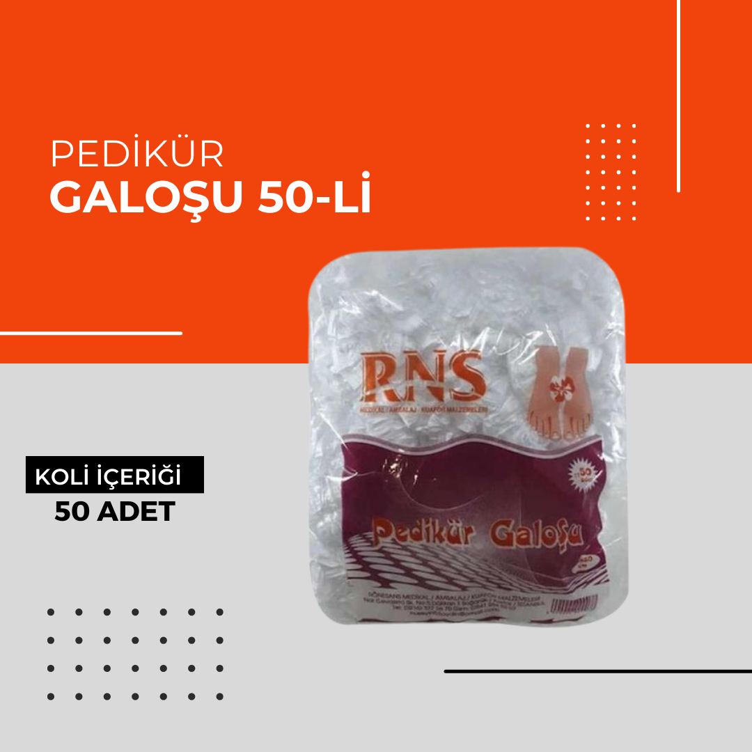 (Toptan) Pedikür Galoşu 50-li 1 Koli (50 Adet)