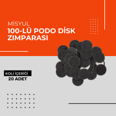 (Toptan) Podo Disk Zımparası 100-lü 1 Koli (20 Adet)