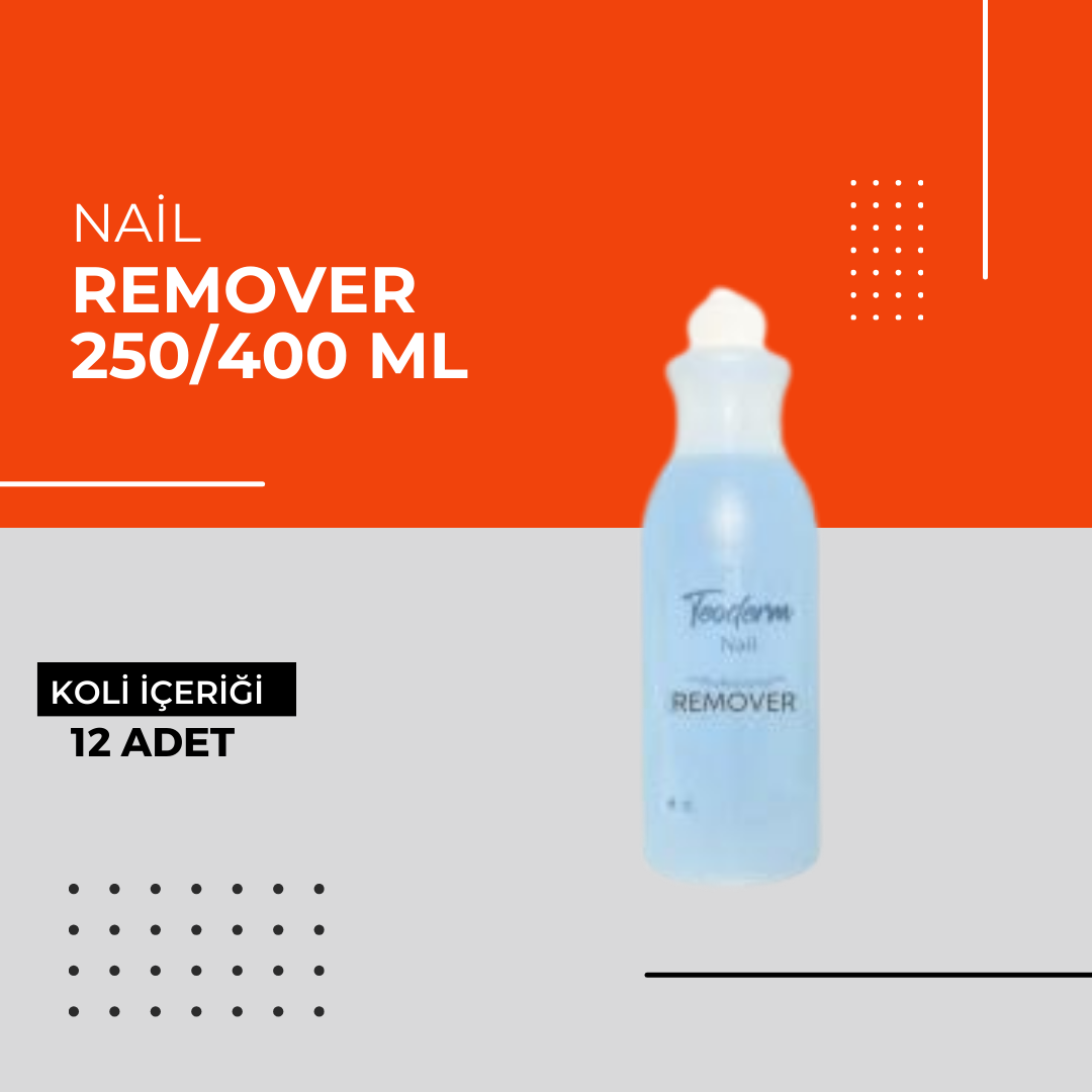 (Toptan) Nail Remover 250/400ML/1LT 1 Koli (12 Adet)