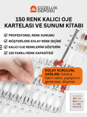 150 Renk Kalıcı Oje Kartelası ve Protez Tırnak Renk Gösterim Defteri Seti
