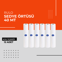 (Toptan) Tek Kullanımlık Rulo Sedye Örtüsü 1 Koli (12 Adet)