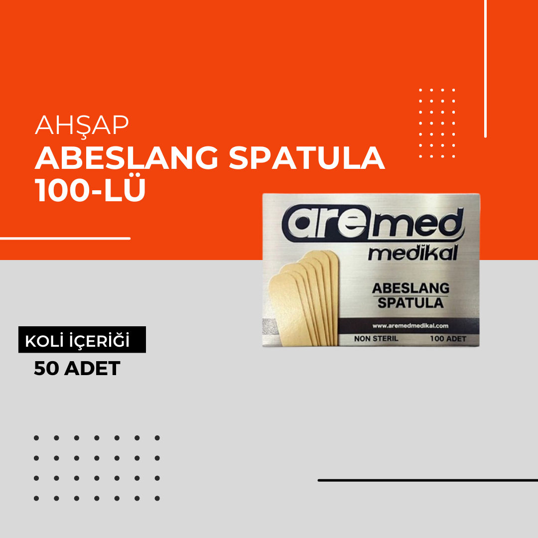 (Toptan) Abeslang Spatula 100-lü 1 Koli (50 Adet)