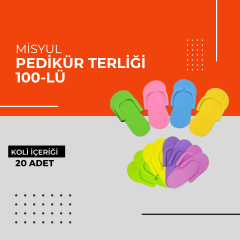(Toptan) Pedikür Terliği 100-lü 1 Koli (20 Adet)
