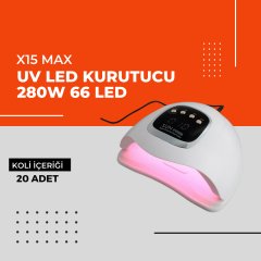 (Toptan) X15 Max Uv Led Kurutucu 280W 66 LED 1 Koli (20 Adet)