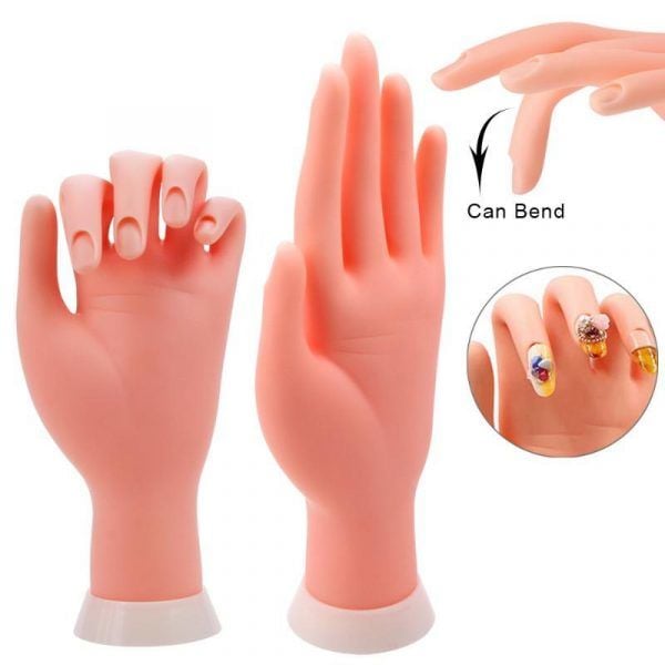Protez Tırnak Eğitim Eli (Silikon)