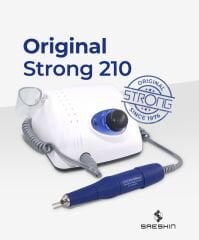 Strong 210 Mikromotor Törpü Makinası + 10'lu Freze Uç (Yetkili Satıcı) 2 Yıl Garantili Freze Cihazı - Freze Makinesi