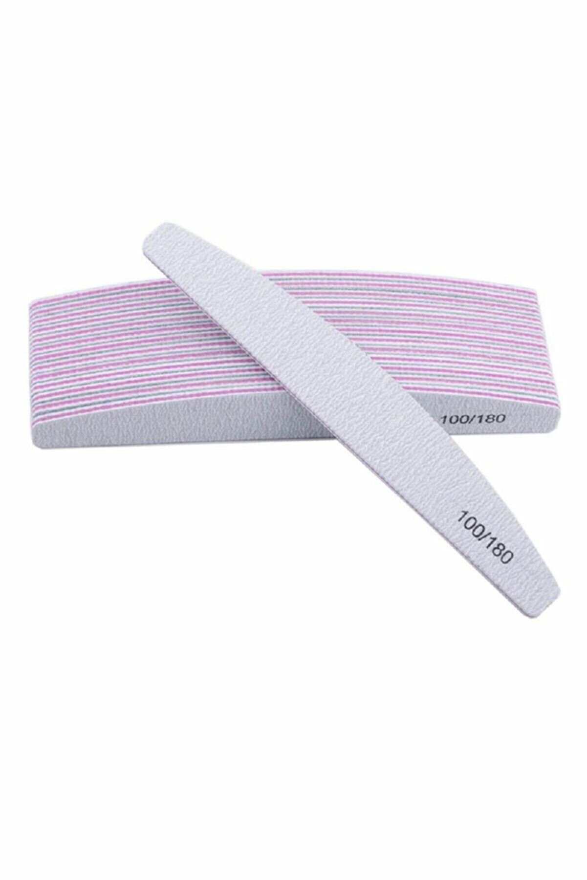 Protez Tırnak Çift Taraflı 100/180 Kağıt Törpü 25'li