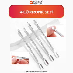Manikür&Protez Tırnak Çelik Kronk Seti 4'lü