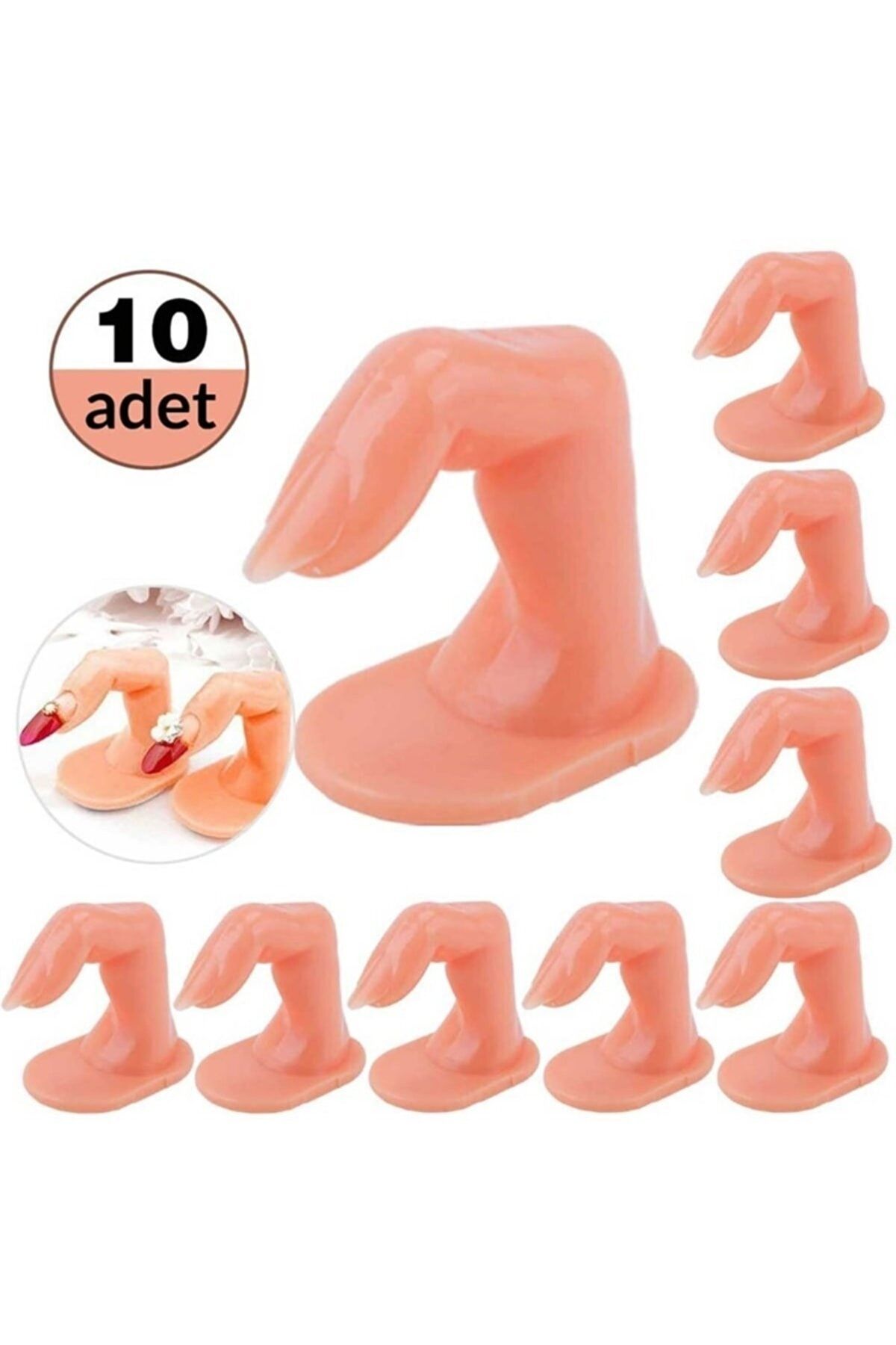 Protez Tırnak Eğitim Parmağı 10'lu