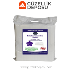 Tek Kullanımlık Havlu 40x80 Tek Tek Paketli 100 Adet Saç Havlusu Pedikür Havlusu
