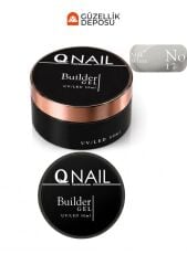 QNAİL Beyaz Builder Gel 50 ml Protez Tırnak Jeli UV LED Uzatma Güçlendirme Profesyonel Jel NO:17
