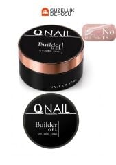 QNAİL Builder Gel 50 ml Protez Tırnak Jeli UV LED Uzatma Güçlendirme Profesyonel Jel NO:15