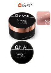 QNAİL Builder Gel 50 ml Protez Tırnak Jeli UV LED Uzatma Güçlendirme Profesyonel Jel NO:02