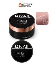 QNAİL Builder Gel 50 ml Protez Tırnak Jeli UV LED Uzatma Güçlendirme Profesyonel Jel NO:07