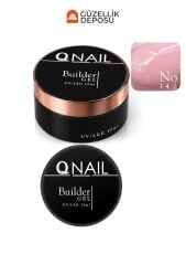 QNAİL Builder Gel 50 ml Protez Tırnak Jeli UV LED Uzatma Güçlendirme Profesyonel Jel NO:14