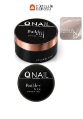 QNAİL Builder Gel 50 ml Protez Tırnak Jeli UV LED Uzatma Güçlendirme Profesyonel Jel NO:09