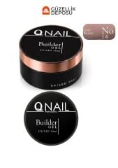 QNAİL Builder Gel 50 ml Protez Tırnak Jeli UV LED Uzatma Güçlendirme Profesyonel Jel NO:16