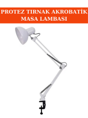 Akrobatik Masa Lambası Beyaz (Protez Tırnak Masa Lambası)