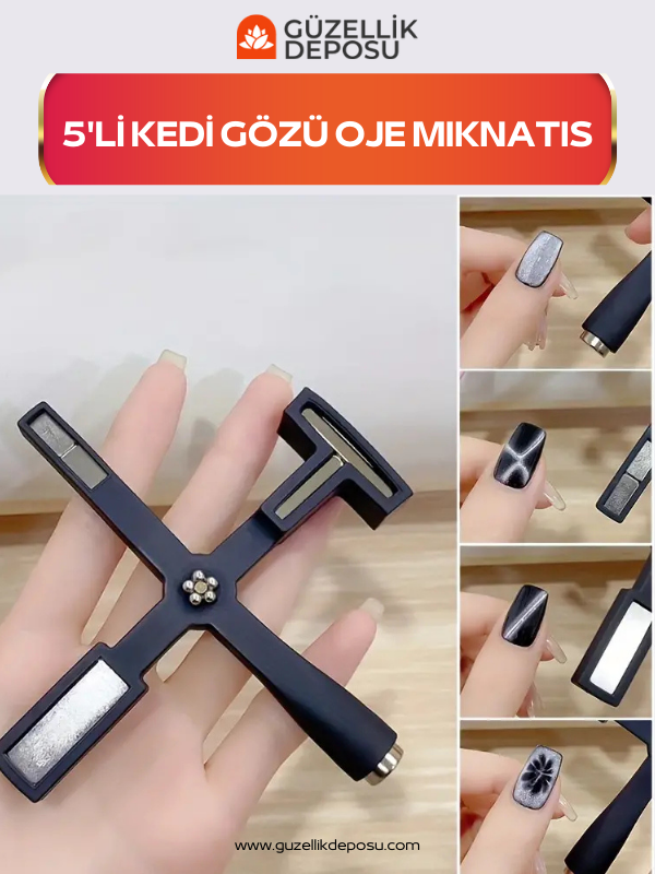 5'li Kedi Gözü Mıknatıs Magnet Kedigözü
