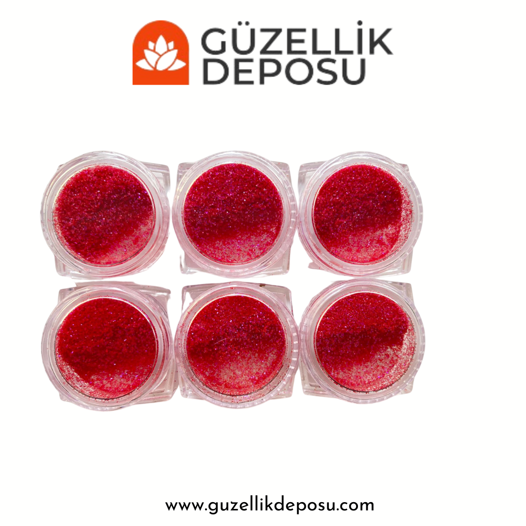 Şeker Toz Kırmızı Şarap Rengi 6'lı