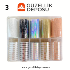 Misyul Tırnak Süsleme Folyosu 10'lu