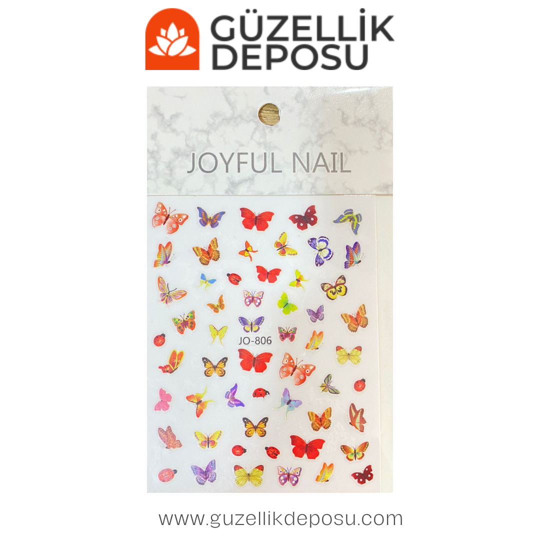 Tırnak Sticker Kelebek