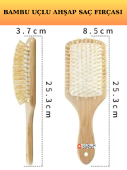 Doğal Bambu Ahşap Saç Tarağı