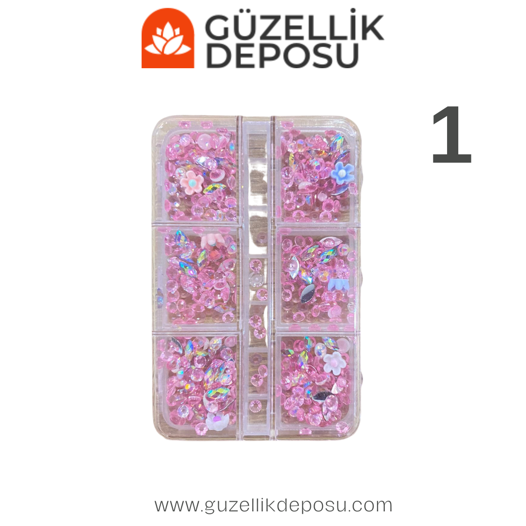 Tırnak Süsleme Taşı Çeşitleri 6'lı