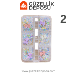 Tırnak Süsleme Taşı Çeşitleri 6'lı