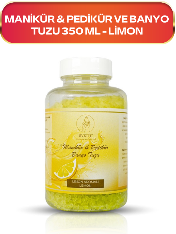 Manikür Pedikür ve Banyo Tuzu Limon 350ml