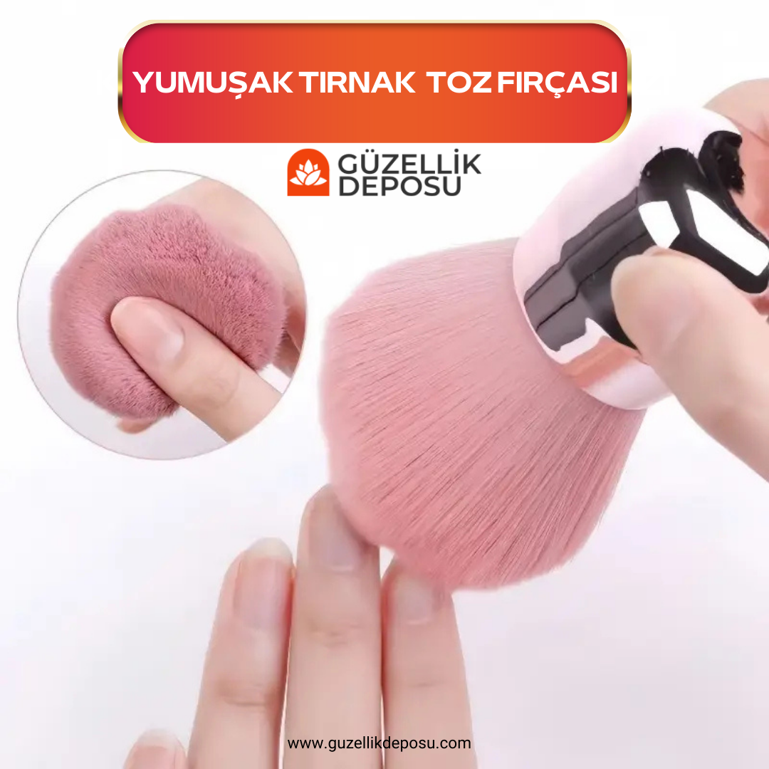 Yumuşak Protez Tırnak Toz Fırçası