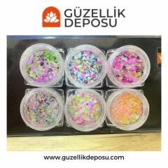 Nail Art Tırnak Süsleme Pul Çeşitleri 6'lı