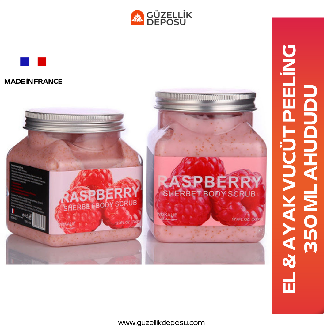Vokali Sherbet El & Ayak Vücut Peelig 350 ml Ahududu