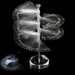 Misyul Şeffaf Stiletto Balerin Kartela 120'li