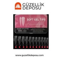 Misyul Soft Gel Tips 500'lü Short Stiletto