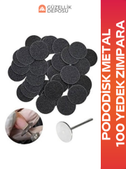 Pododisk Metal ve 100 Pododisk Zımpara (Pedikür Zımpara)