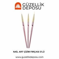 Misyul Nail Art Çizim Fırçası 3'lü