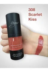 Vogue 308 Scarlet Kiss Kalıcı Makyaj Dudak Pigmenti - PMU Boyası, Profesyonellere Özel, Yoğun Pigment 20ml