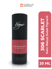 306 Scarlet Kalıcı Makyaj Dudak Pigmenti - PMU Boyası, Profesyonellere Özel, Yoğun Pigment 20ml