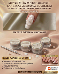 Protez Tırnak Non Stick Hamur Jel Rakı Beyazı