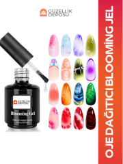 Protez Tırnak Oje Dağıtım Jeli Blooming Jel Suyu Boya Efekt Jeli