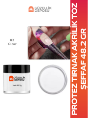 Protez Tırnak Akrilik Toz Şeffaf 48.2gr