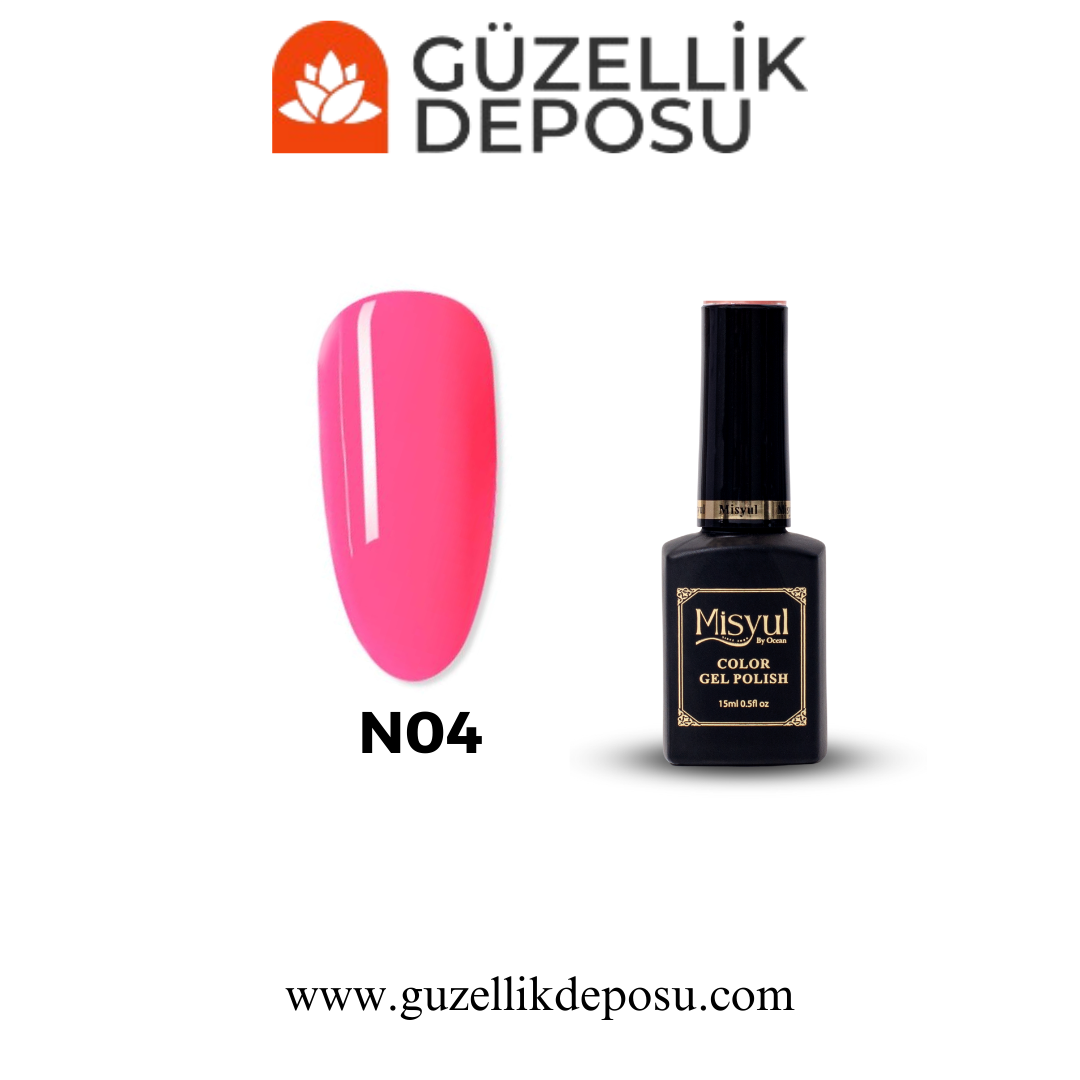 Misyul Pembe Neon Kalıcı Oje 15ml 04