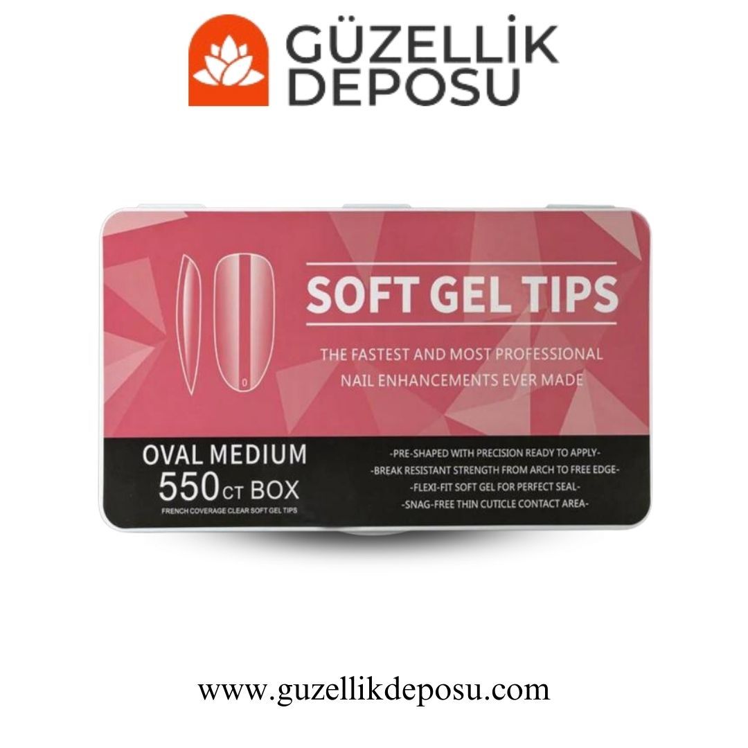 Misyul Soft Gel Tips Oval Medium 550'li (Soft Jel Tips)